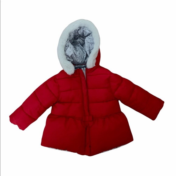 NWOT Mayoral reversible puffer coat w/hood 4-6 mos - Picture 2 of 15